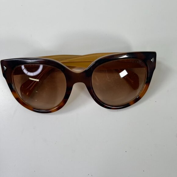 Prada Havana Brown/Brown Gradient SPR170 Cat Eye Sunglasses Size 54-22-140 - Picture 2 of 11